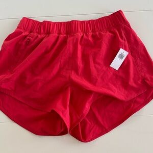 Old Navy Bright Red running Shorts with Elastic Waist